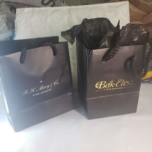 Shopping Bag Bundle 
1-Bell & Co 5.75in x 4.25in
1-RH Macy & Co 6in x5.25in EEE